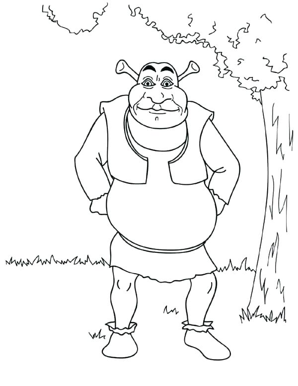 600x777 Shrek Coloring Page Coloring Pages Printable Pictures Coloring