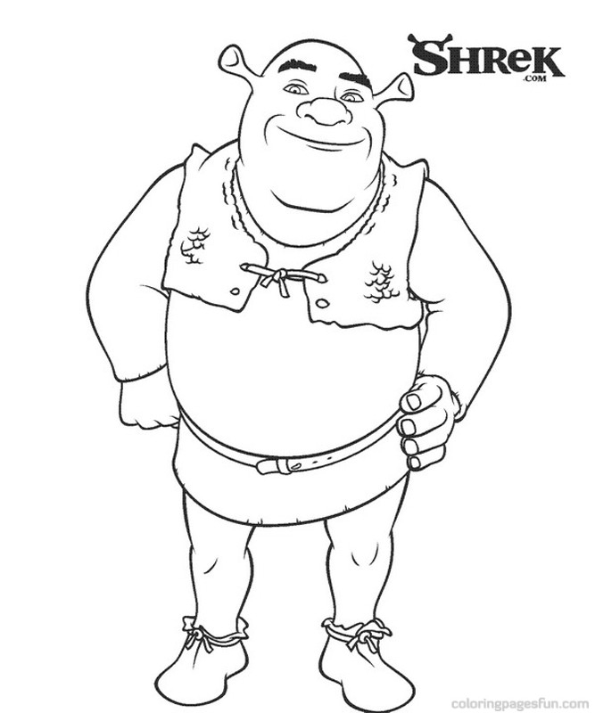 Shrek Gingerbread Man Coloring Pages