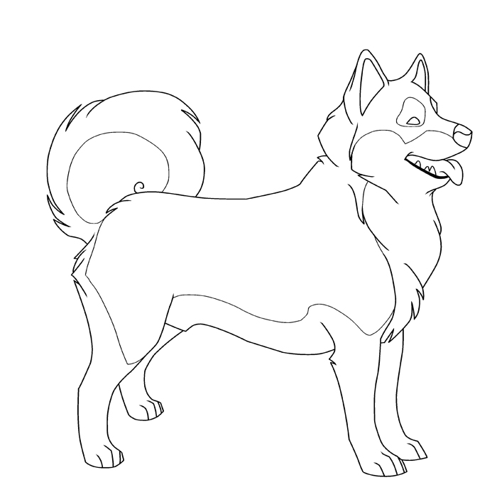 700x700 Free Printable Husky Pictures To Color Color Me Husky By