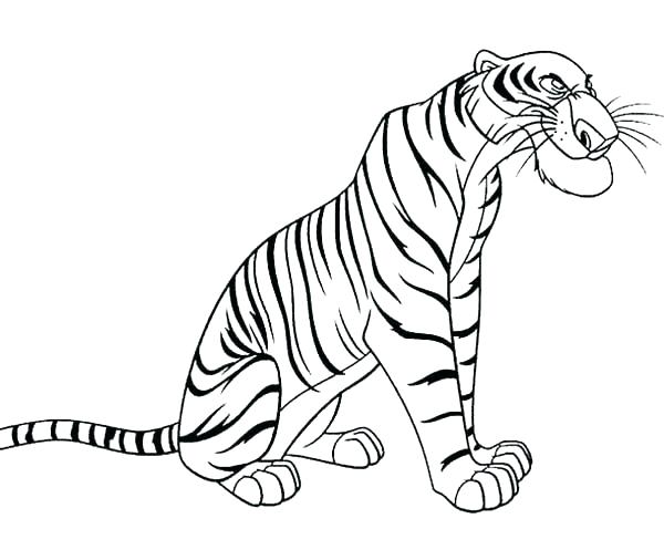 600x497 Coloring Pages Tiger Impair.co