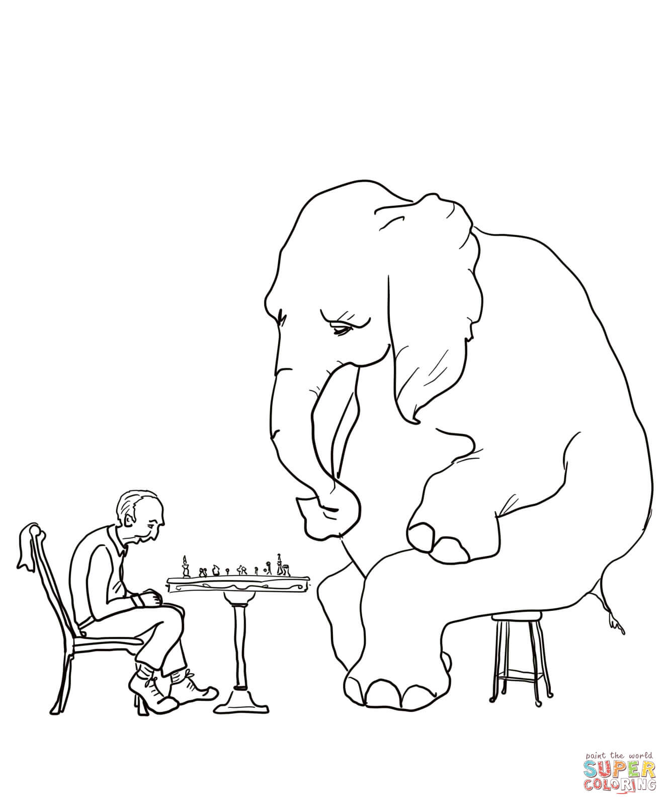 1328x1600 Sick Coloring Pages Mr Mcgee And The Elephant Page Free Printable