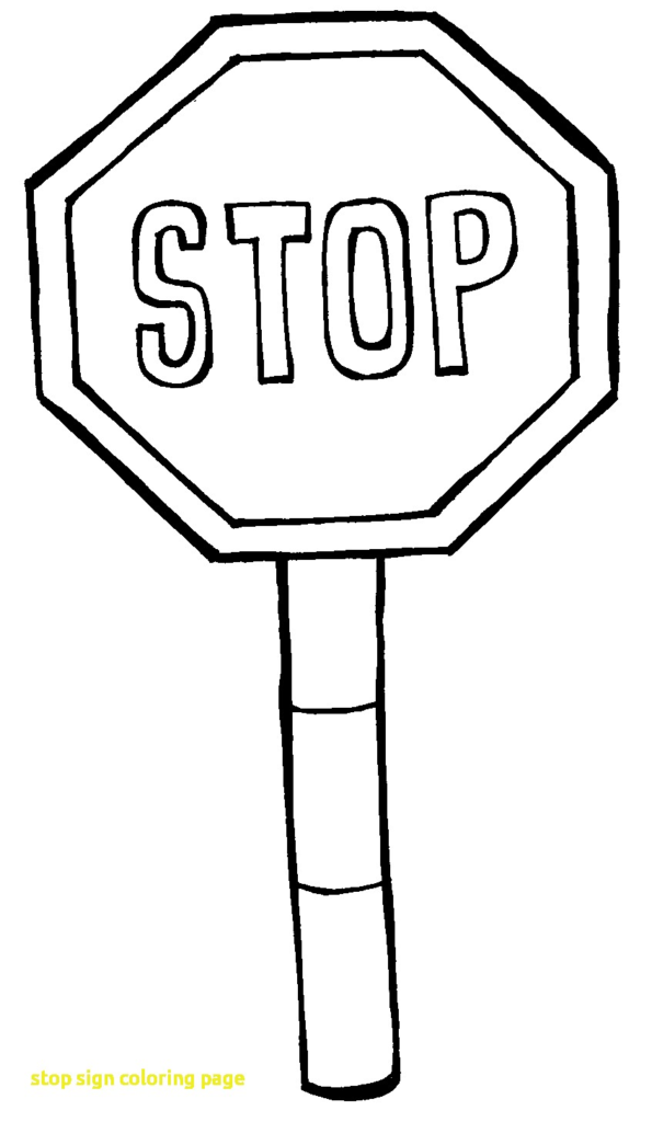 595x1024 Stop Signs Coloring Pages 5