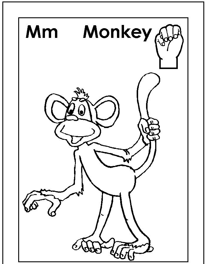 Sign Language Coloring Pages