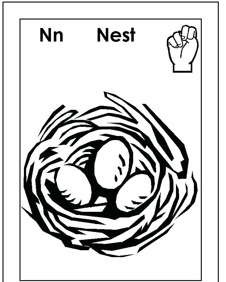718x896 Sign Language Coloring Pages Sign Language Coloring Pages For N