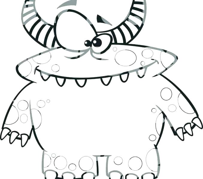 678x600 Sea Serpent Colouring Pages Funny Monster Coloring