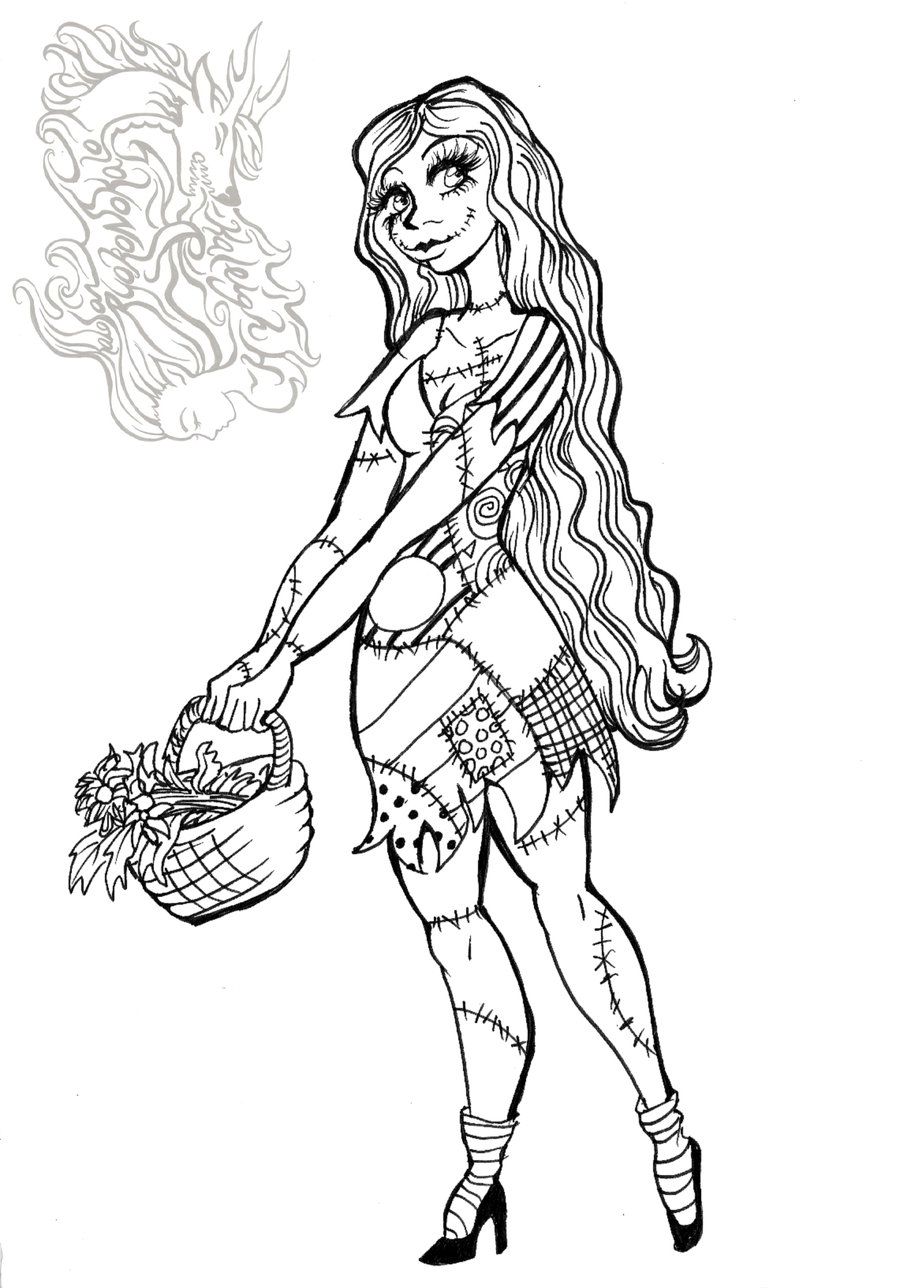 900x1288 Free Printable Nightmare Before Christmas Coloring Pages