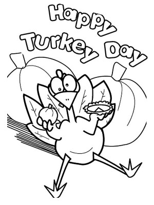 300x400 Silly Turkey Coloring Pages