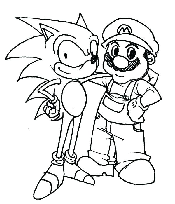 600x699 Sonic Coloring Pages New Sonic The Hedgehog Coloring Pages Print