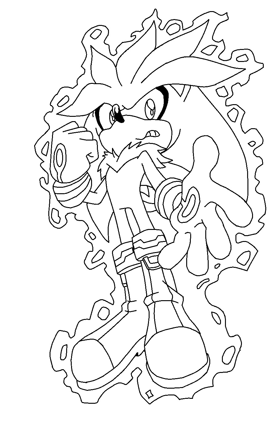 900x1366 Hedgie The Hedgehog Coloring Pages Super Silver Lovely Sonic