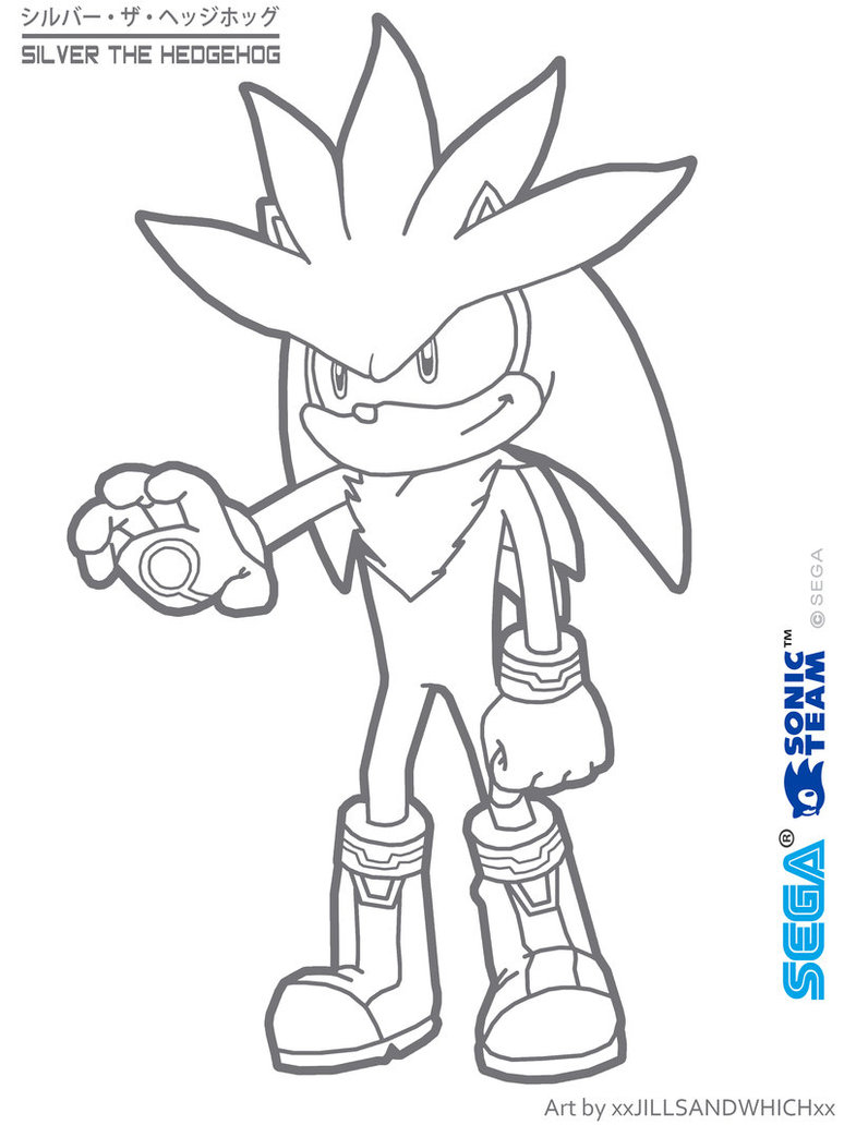 774x1032 Coloring Pages Of Silver The Hedgehog Sonic Inside
