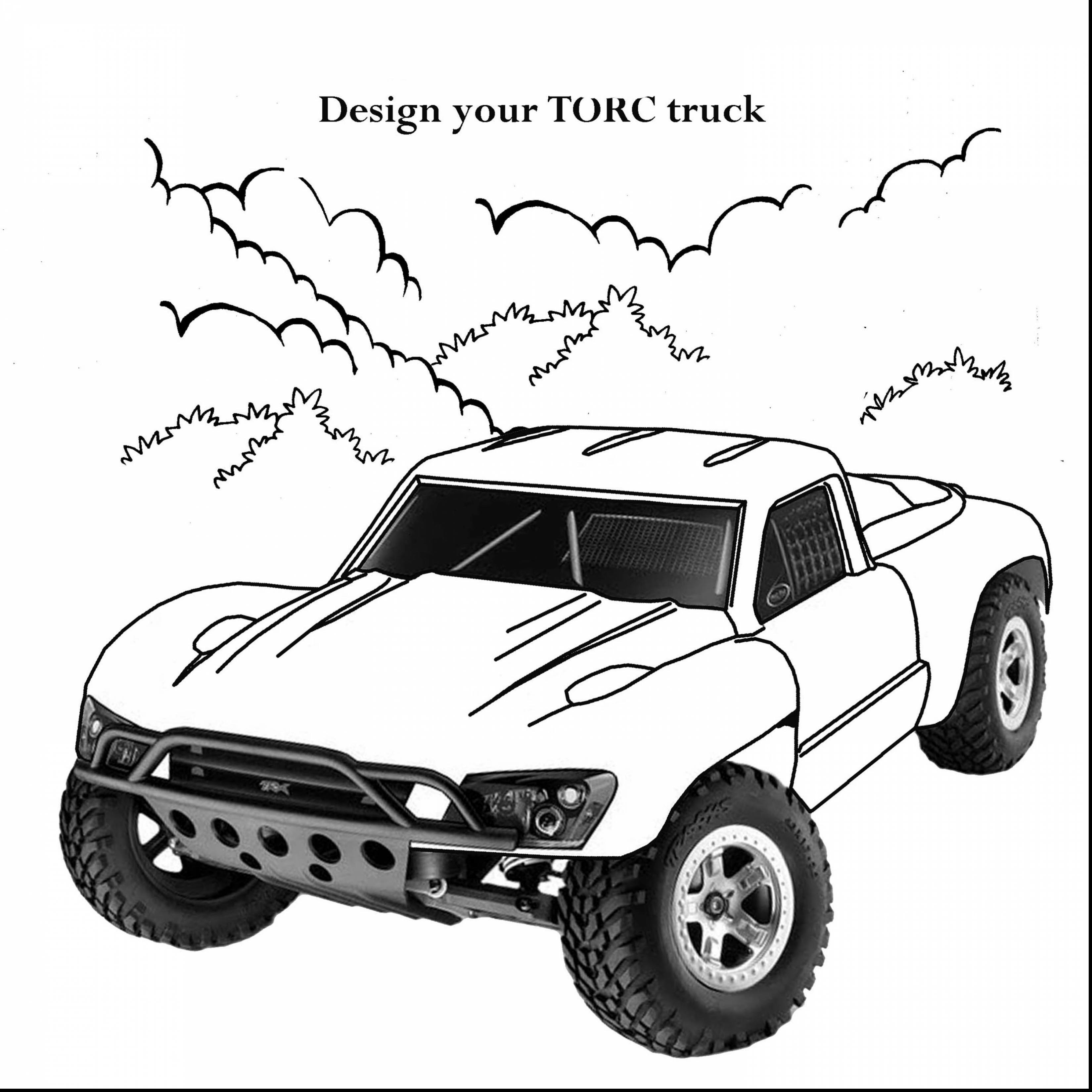 3300x3300 Race Truck Coloring Pages