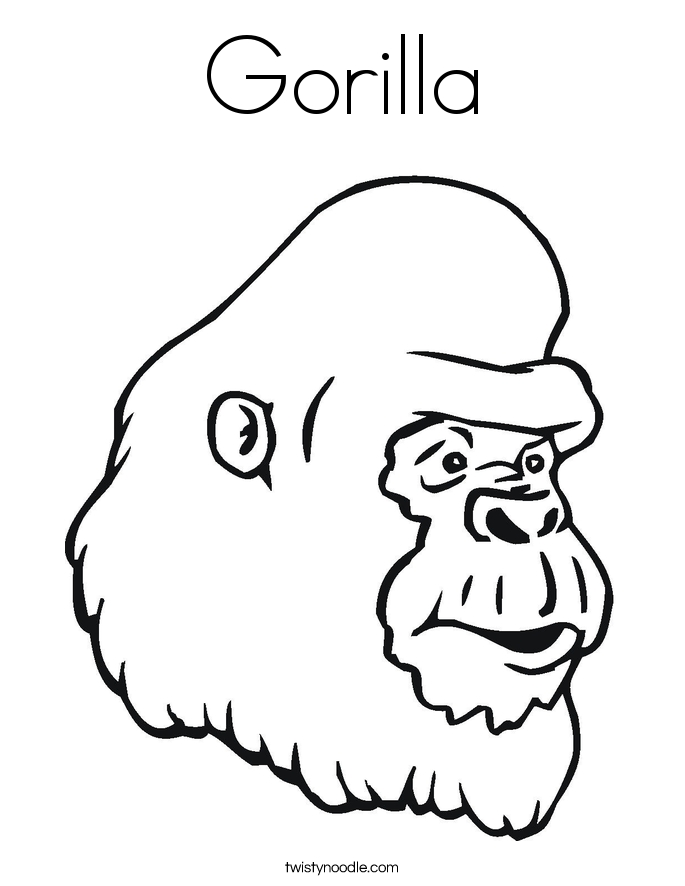 685x886 25 Gorilla Coloring Pages Images Free Coloring Pages