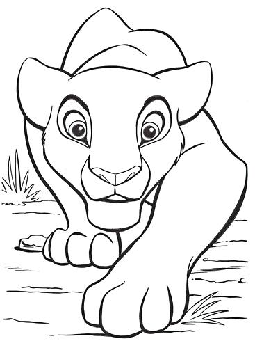 367x500 Nala Coloring Pages
