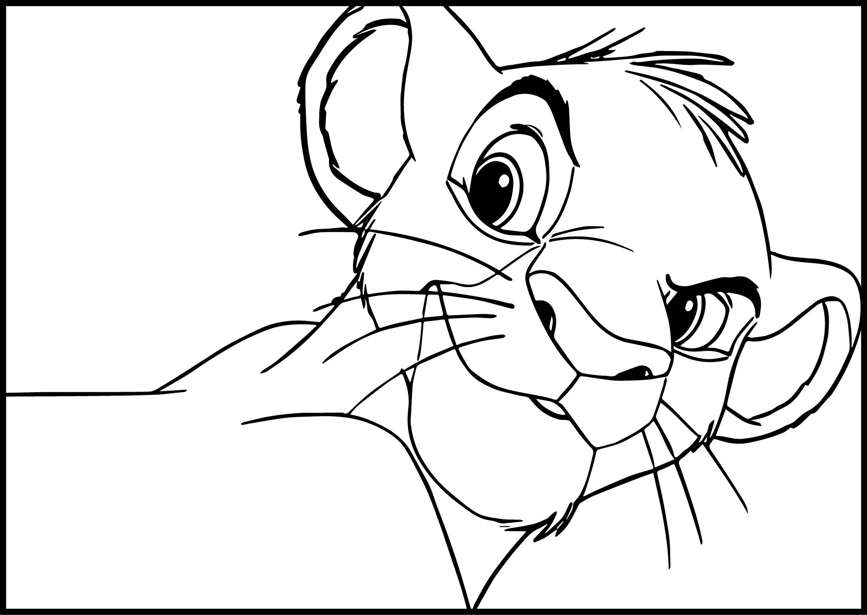 1766x1253 Simba Coloring Pages