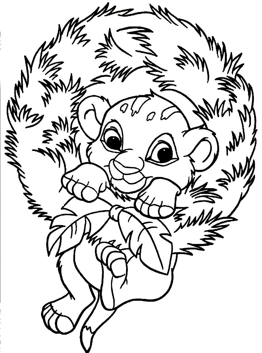 900x1210 Lion King Little Simba Free Coloring Page Animals, Disney, Kids