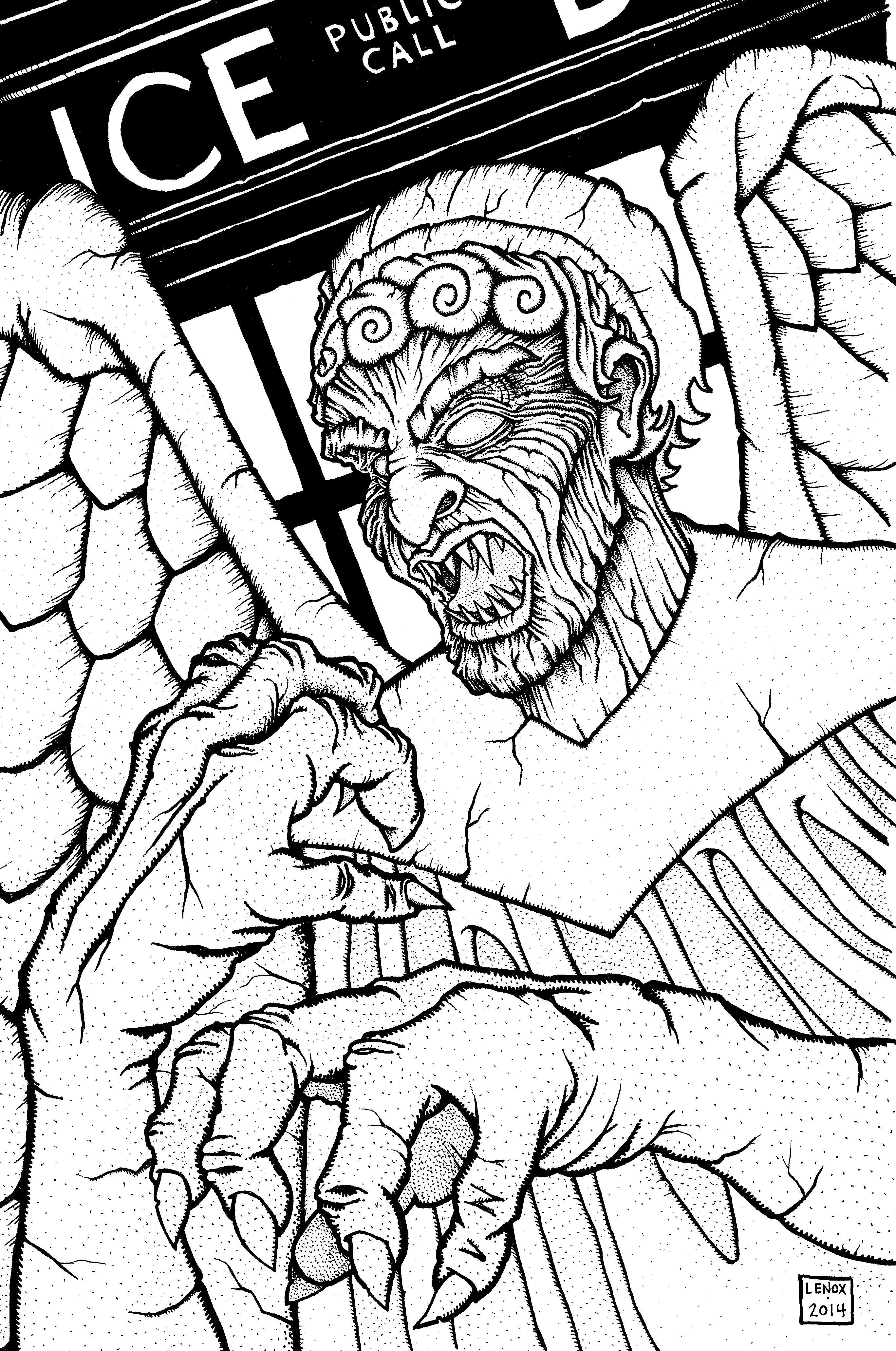 2736x4124 Sampler Weeping Angel Coloring Page Pix For Angels Pages Things