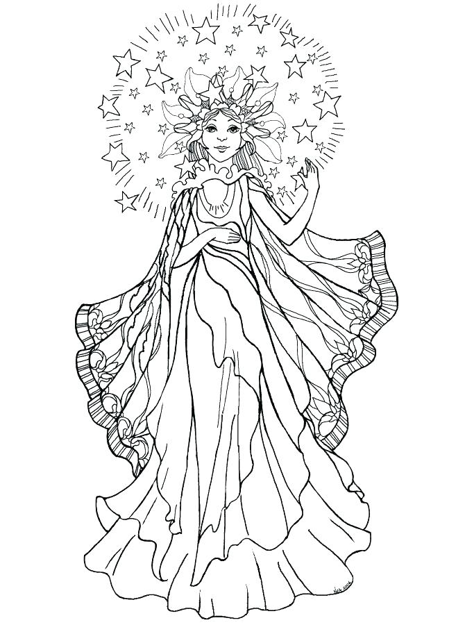 670x900 Guardian Angel Coloring Page