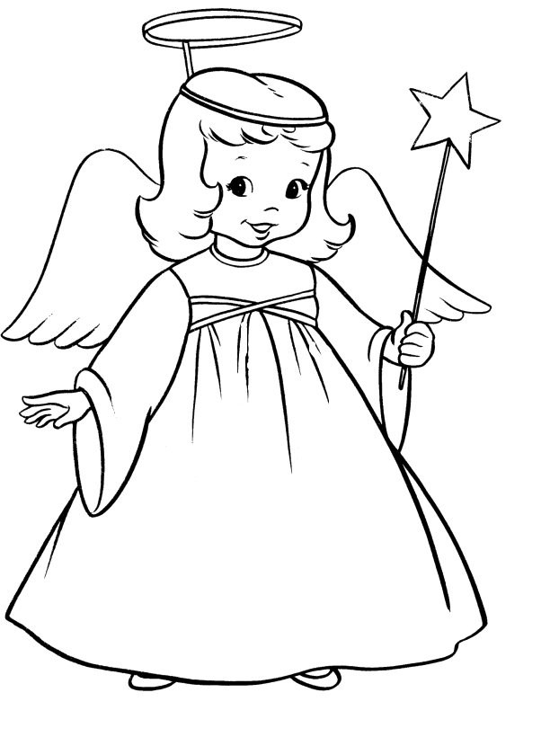 612x820 Angel Coloring Pages To Download And Print For Free