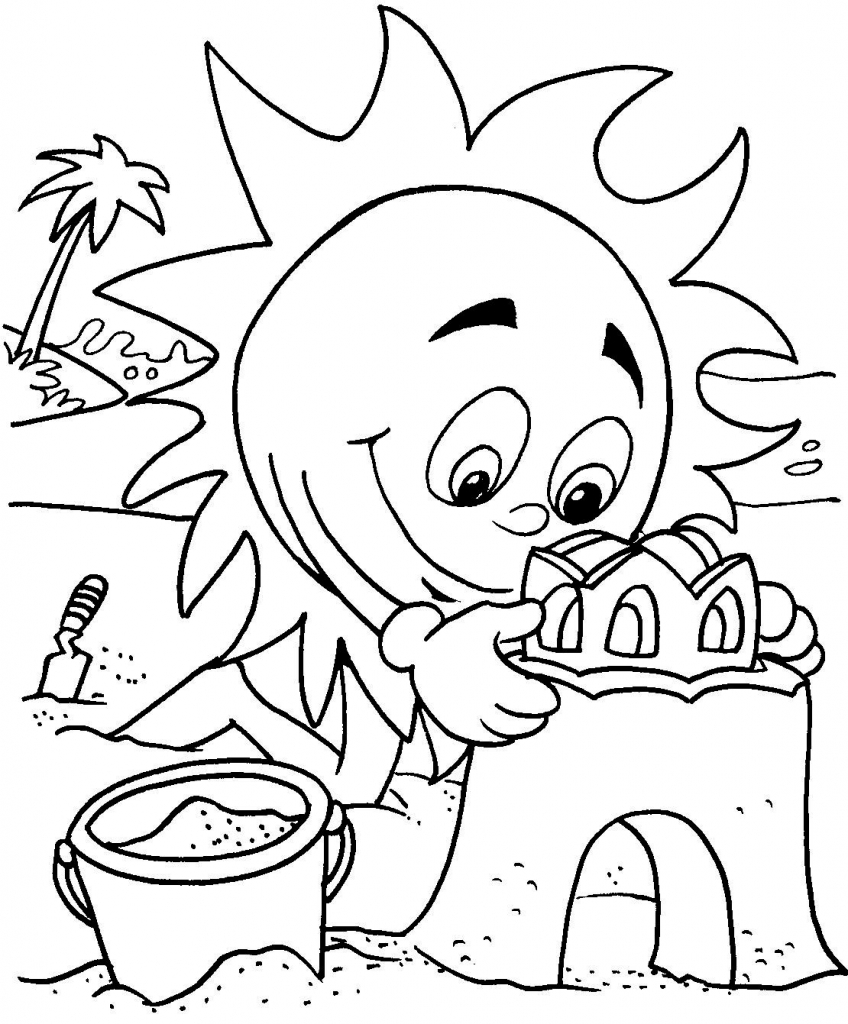 848x1024 Simple Summer Coloring Pages For Preschool Best Printable 11 2067