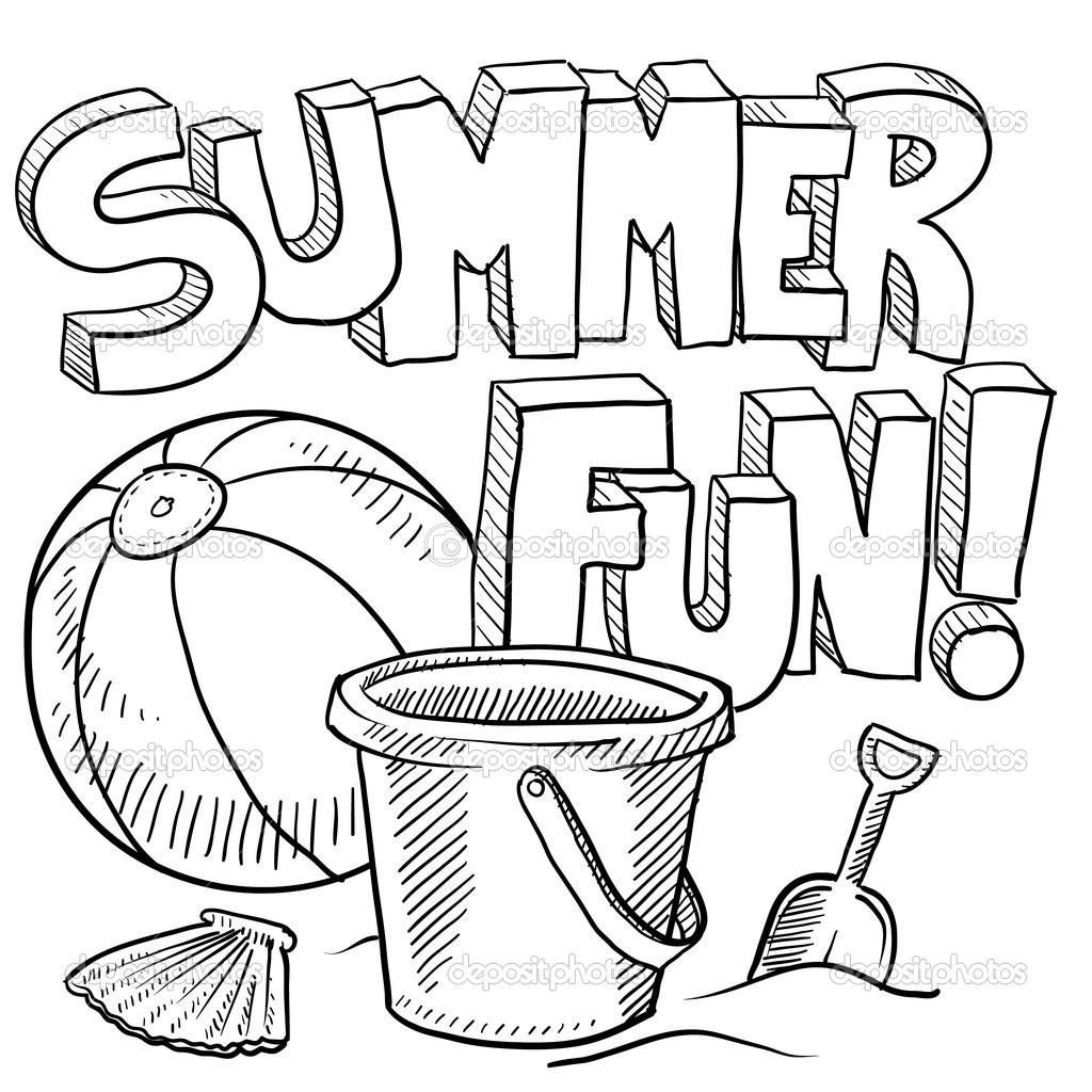 1024x1024 Simple Summer Coloring Sheets Simple Colorings