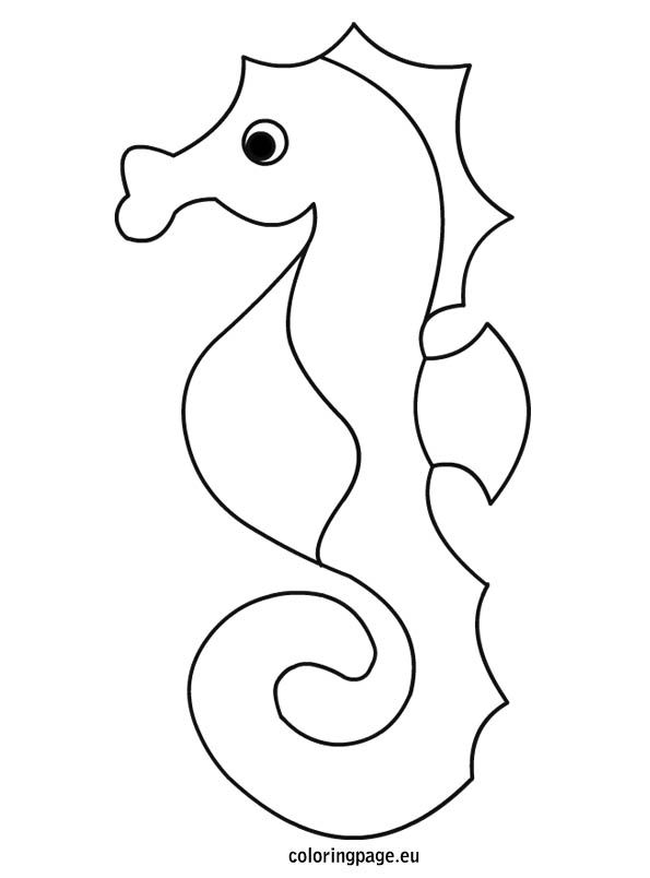 595x804 Print Coloring Image Seahorses, Beach Color And Buckets