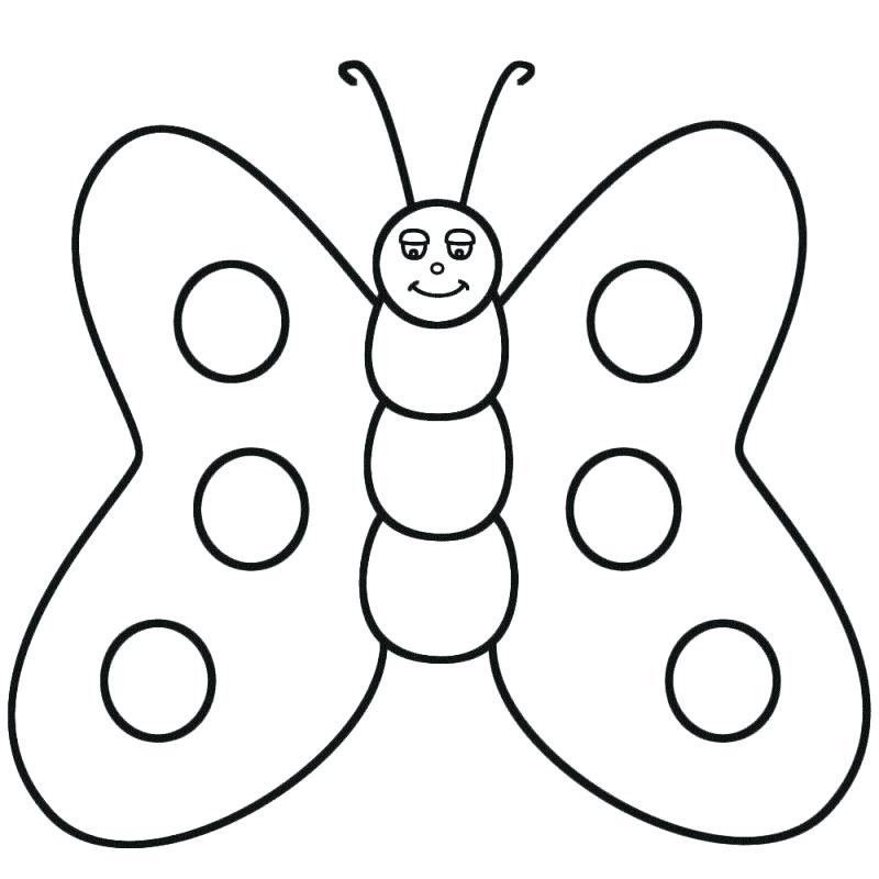 800x800 Butterfly Coloring Pages Summer Butterfly Coloring Pages Free