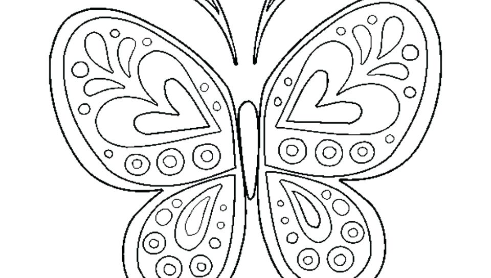 960x544 Free Butterfly Coloring Pages Adult Difficult Big Butterfly