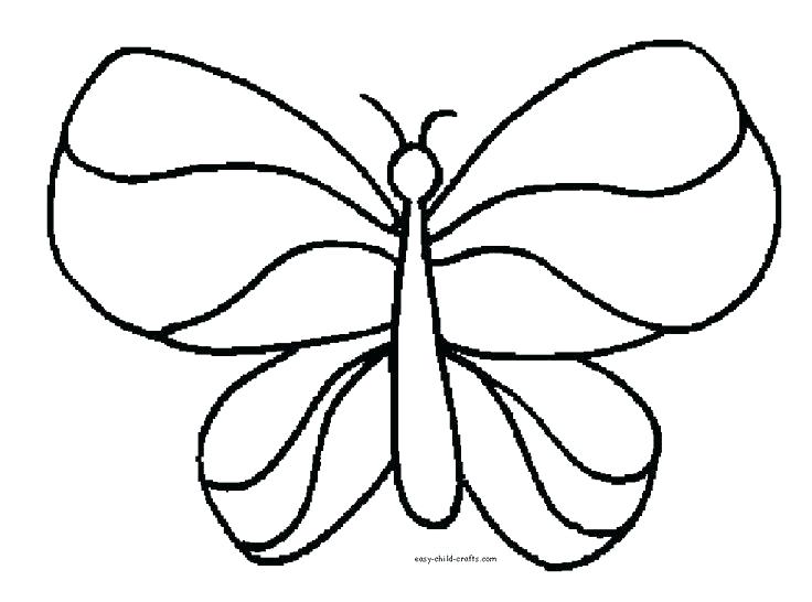 736x546 Free Simple Butterfly Coloring Pages Download Best Coloring