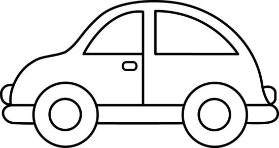 550x293 Simple Car Coloring Pages