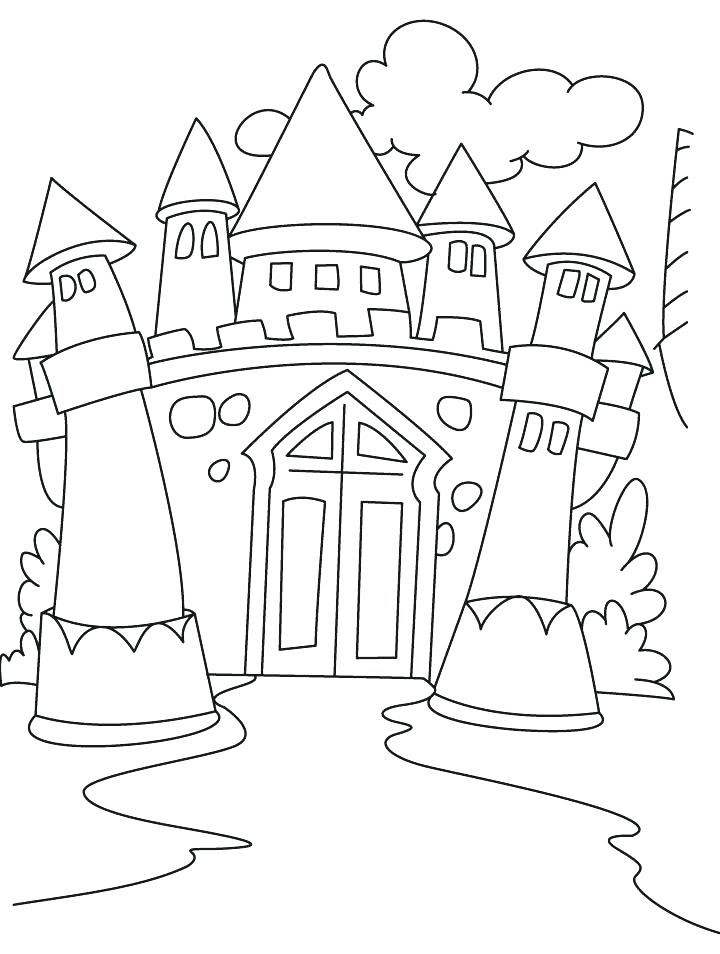 720x954 Castle Coloring Pictures Castle Coloring Page Castle Coloring Page