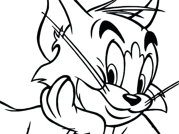 618x464 Coloring Page Cat Printable Simple Cat And Kitten Coloring Pages