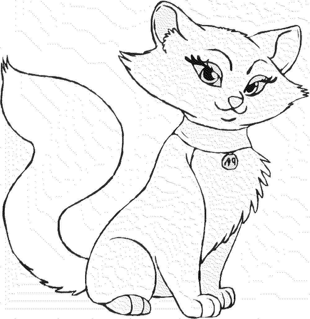 1000x1029 Simple Cat Coloring Sheets Simple Colorings