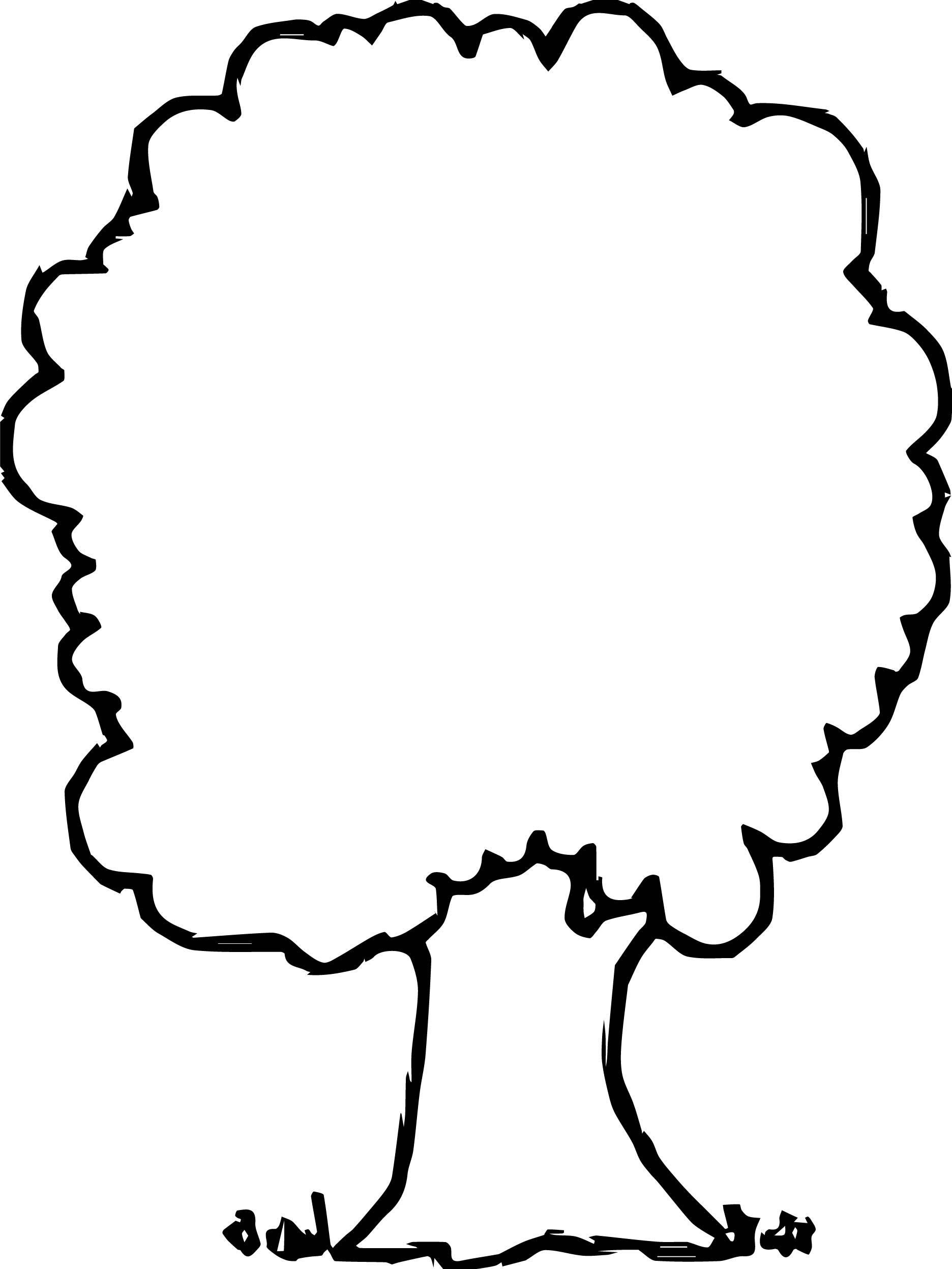 Simple Christmas Tree Coloring Pages