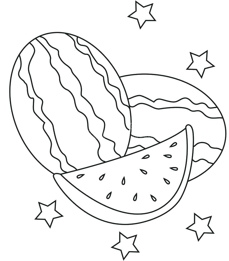 787x900 Watermelon Colouring Pages Simple Watermelon Coloring Pages New
