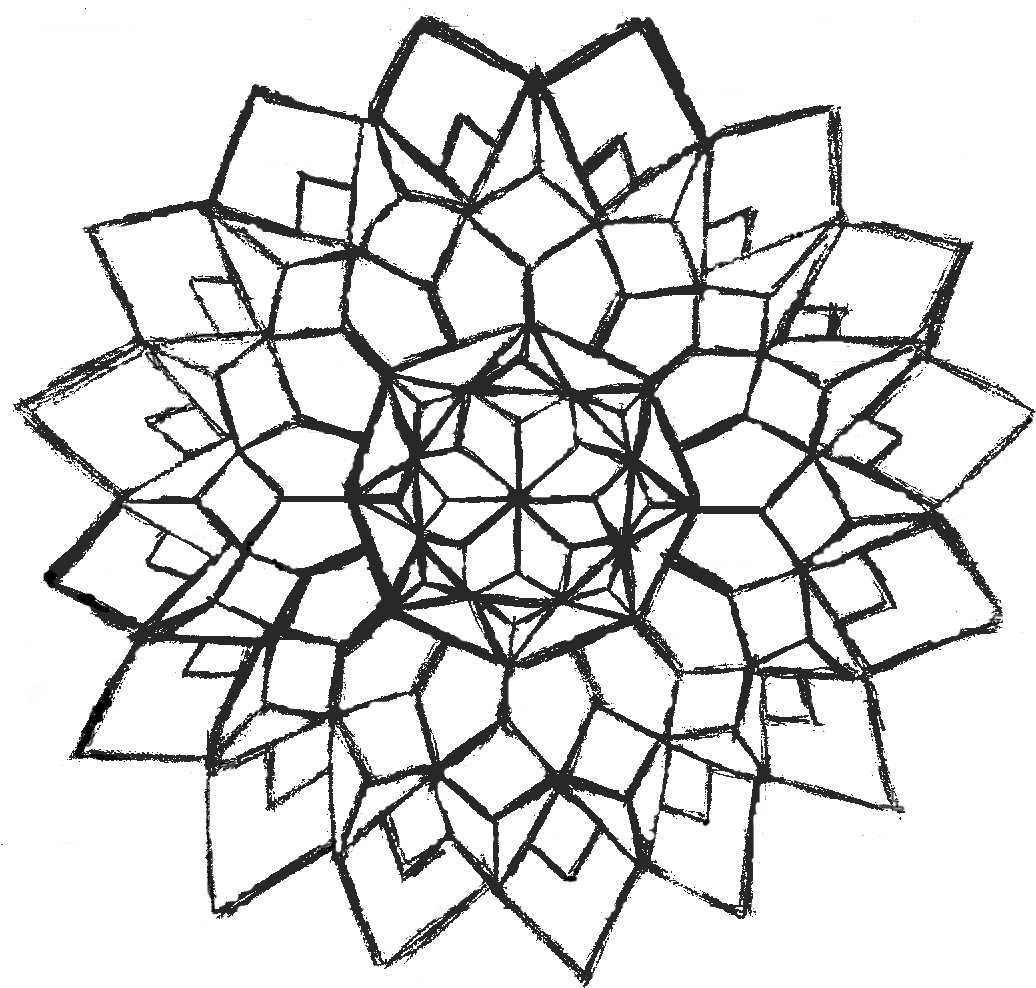 1036x988 Innovative Simple Geometric Designs Coloring P