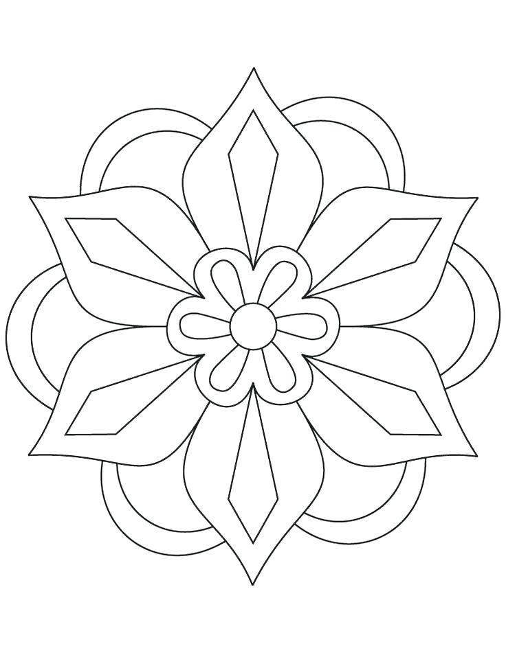 736x951 Rangoli Coloring Pages Designs Printable Coloring Pages Patterns