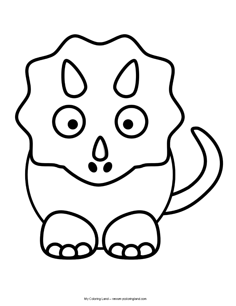 816x1056 Cute Dinosaur Coloring Pages