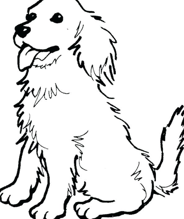 593x705 Dog Coloring Pages Simple Dog Coloring Pages To Print