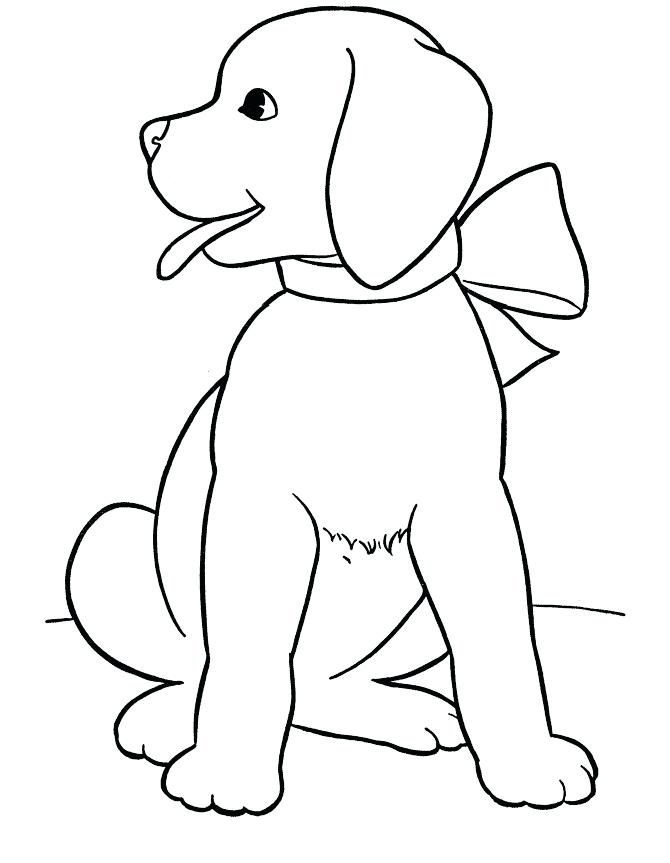 670x863 Doggy Coloring Pages Realistic Dog Coloring Pages Cute Puppy
