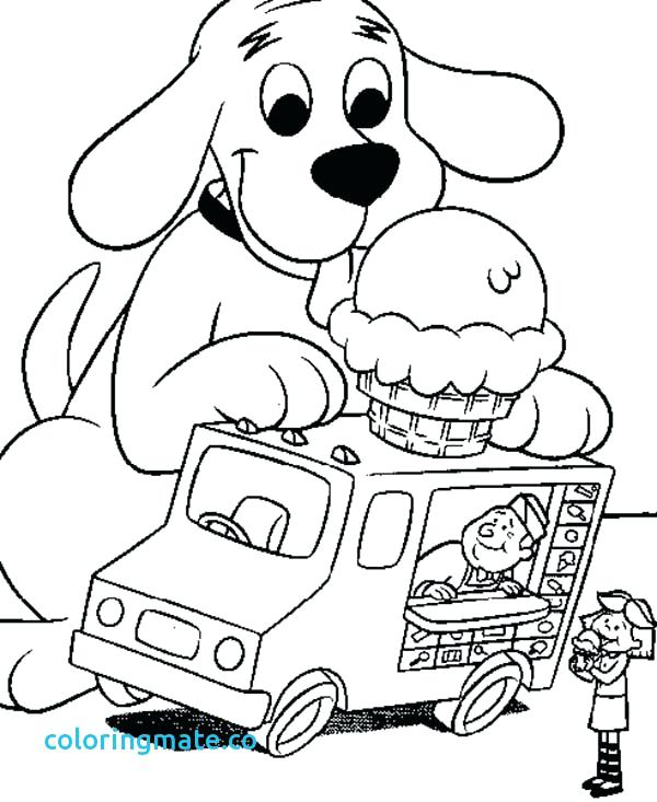 600x733 Clifford Coloring Pages Coloring Dog House Coloring Page Simple