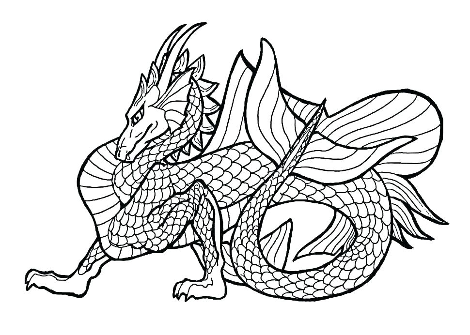 970x692 Dragon Coloring Pages Free Coloring Simple Dragon Coloring Dragon