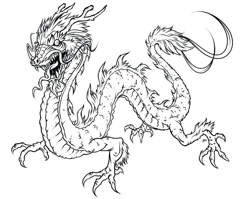 805x644 Chinese Dragon Coloring Pages Dragon Printable Coloring Pages