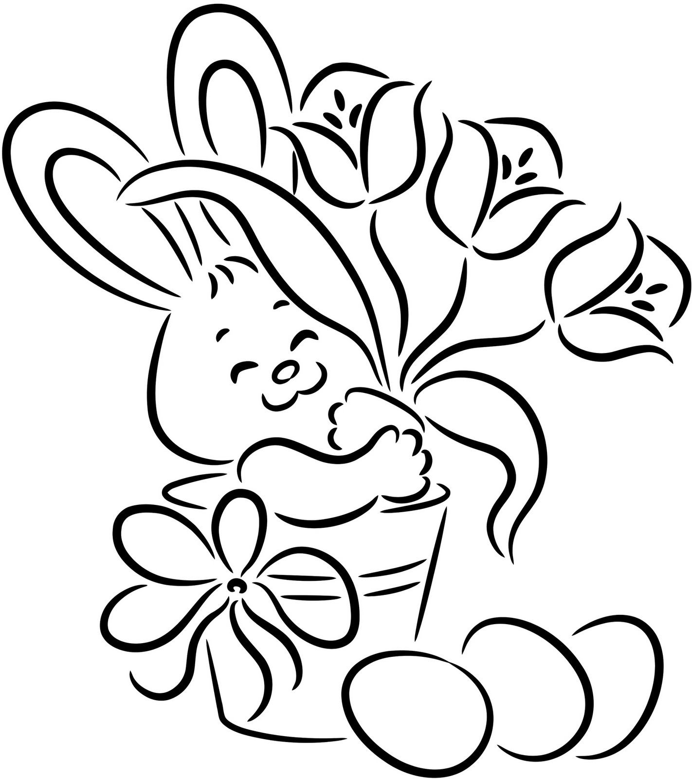 1422x1600 Drawn Bunnying Page Pencil And In Coloring Pages Easter Bunny