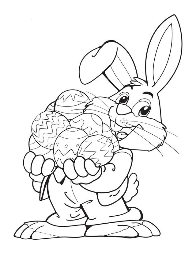 640x828 Easter Bunny Coloring Pages