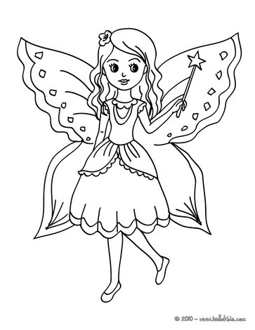 363x470 Fairy Coloring Pages