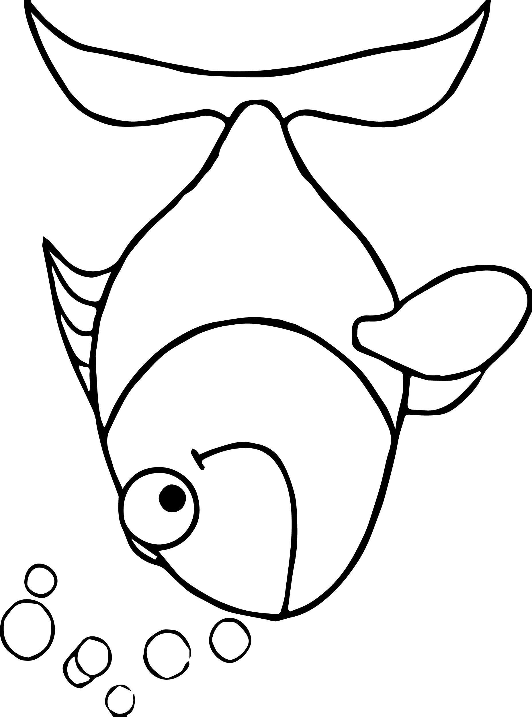 1856x2500 Simple Fish Coloring Pages Colorings Mesmerizing Wagashiya