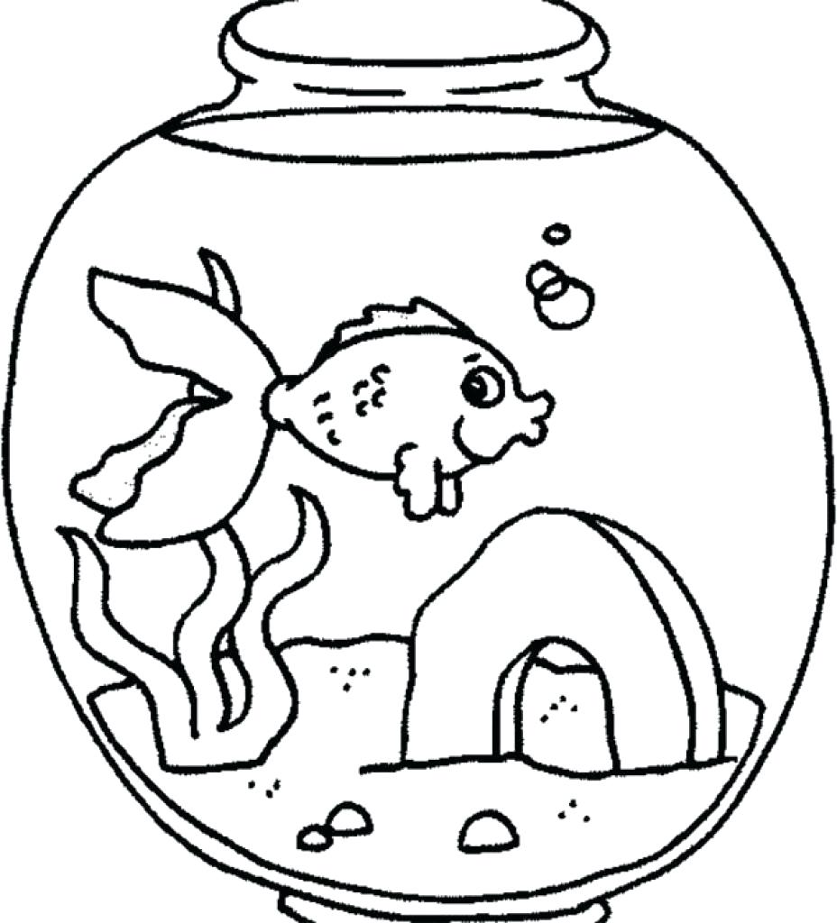 928x1024 Coloring Pages ~ Coloring Pages Of Fish Simple Tank 5 Coloring