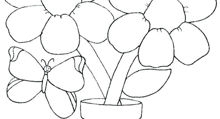 728x393 Easy Flower Coloring Pages Easy Flower Coloring Pages Easy Flower