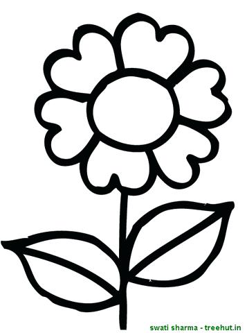 357x480 Beautiful Coloring Page Flower And Simple Flower Coloring Page 61