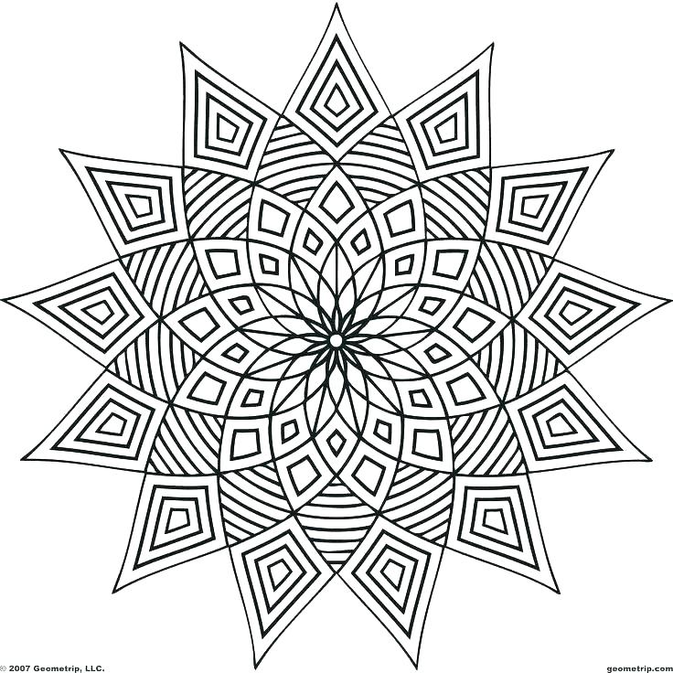736x736 Geometric Shapes Coloring Pages Geometric Shapes Coloring Pages
